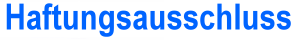 Haftungsausschluss
